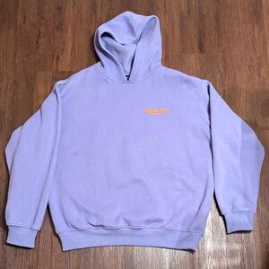 White Fox Purple Hoodie Sweater sweatshirt women sz M /L READ describtion